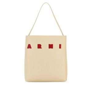 MARNI Ivory leather medium Museo shoulder bag SHMP0106U0P6483 ZO721