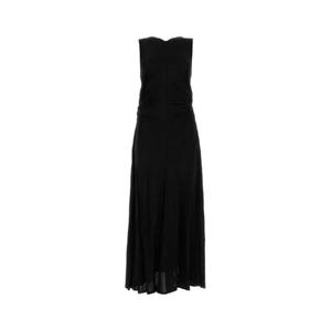 BOTTEGA VENETA Black jersey long dress 772479VKUQ0 1000