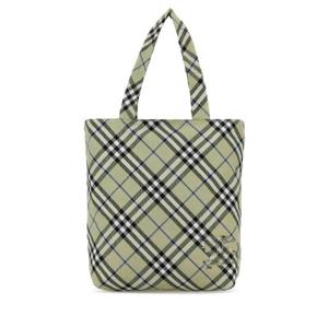 BURBERRY Embroidered canvas Check shopping bag 8097719 C1311