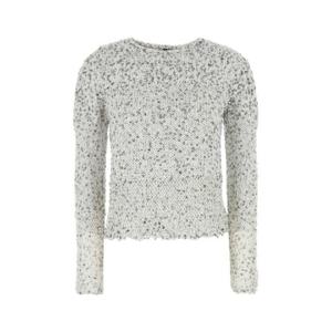 LOEWE PAULAS IBIZA Embellished cotton blend Paula s Ibiza sweater S616Y14K79 WHITE