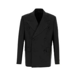 PRADA 블랙 모헤어 블렌드 블레이저 UGM314SOOO156U F0002