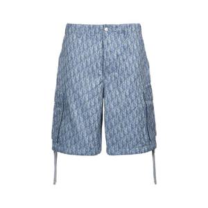 DIOR HOMME DENIM CARGO SHORTS OBLIQUE 593D189A3016 585