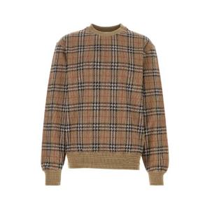 BURBERRY Embroidered stretch cotton blend sweater 8102882 C2044