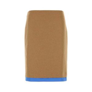 MIU MIU Beige camel skirt MG2344SOOO165 F0040