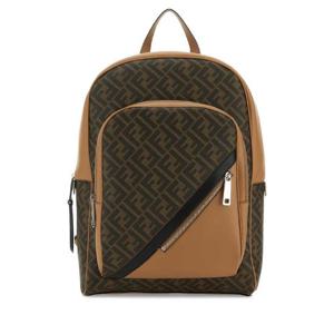 FENDI 멀티컬러 코튼 혼방 amp 가죽 백팩 7VZ074A9XS F1IKC