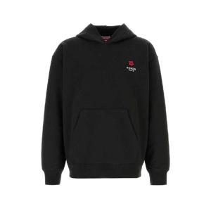 KENZO Black cotton sweatshirt FF65HO4524MC 99J