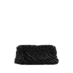 BOTTEGA VENETA 블랙 가죽 칼리메로 차차 클러치 785780V40T1 1019