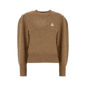 ISABEL MARANT ETOILE Camel stretch cotton blend Kelaya sweater PU0039FAA3L75E 50CM