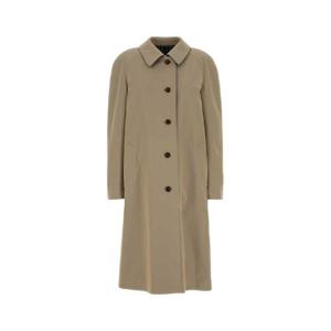 MIU MIU 베이지색 가바딘 리버시블 트렌치코트 MS2131SOOO1798 F04U0