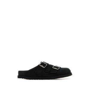 BIRKENSTOCK 1774 X BECOMES BERLIN Black suede 222 West slippers 1031381 BLACK