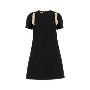VALENTINO GARAVANI Black wool dress 7B3VAFS21CF TB1