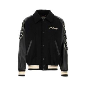 GOLDEN GOOSE DELUXE BRAND Black wool bomber jacket GMP01296P000940 90194