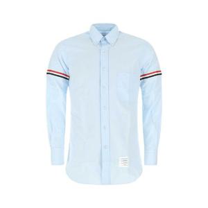 THOM BROWNE Powder blue cotton shirt MWL150E03113 480