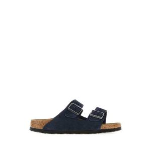 BIRKENSTOCK Navy blue suede Arizona slippers 1030895 NEW NAVY