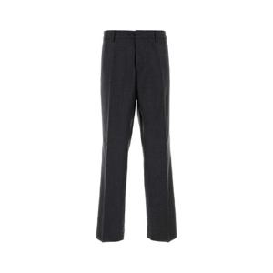 AMI Dark grey wool pant HTR506WV0023 020