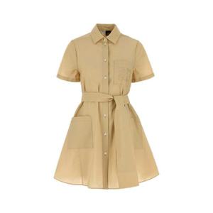 LOEWE PAULAS IBIZA Beige cotton blend Paula s Ibiza shirt dress S616Y09XB5 LIGHTBEIGE