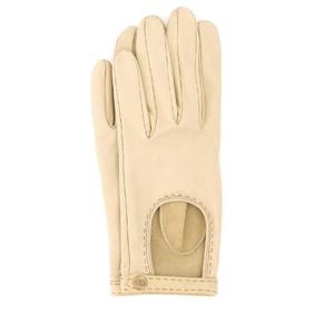 VALENTINO GARAVANI Ivory leather gloves 7W2GBA00LDU AKY