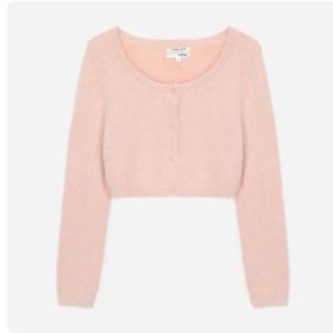 [써스데이아일랜드](T258MCD932W)날개사 크롭 가디건