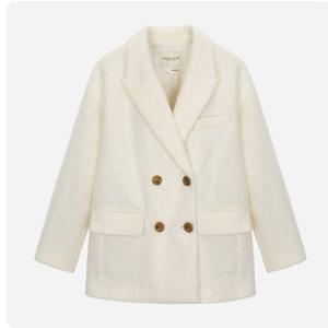 [써스데이아일랜드](T258MCT931W)더블 브레스트 테일러드 하프 코트