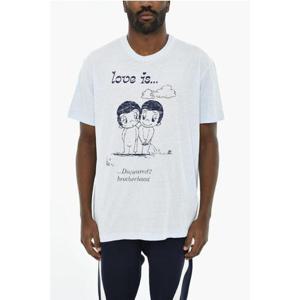 디스퀘어드2 반팔 티셔츠 S71GD0968 S22507 242 Light blue