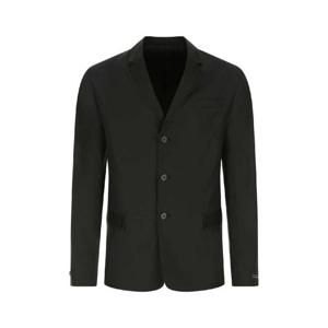 PRADA 블랙 실크 블레이저 UGN168S21210HX F0002