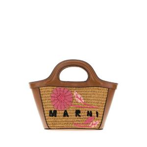MARNI Caramel raffia handbag BMMP0067Q4P7398 ZO974