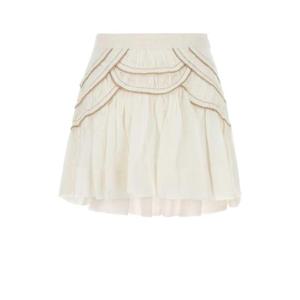 ISABEL MARANT ETOILE White cotton blend Ceola mini skirt JU0376FBB3J04E 20WH