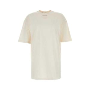 PRADA 아이보리 저지 티셔츠 3558AS21112ZB F0018