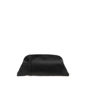 ALBERTA FERRETTI Black nappa leather clutch A031046674 0555