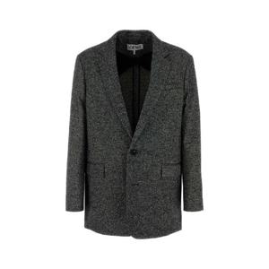 LOEWE Two tone wool blend blazer H526Y03WC1 BLACKWHITE