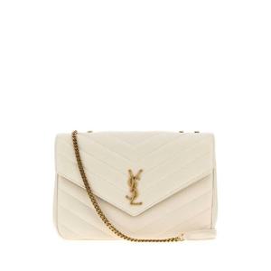 SAINT LAURENT Ivory leather large Lou Lou shoulder bag 803541AAEAX 9207
