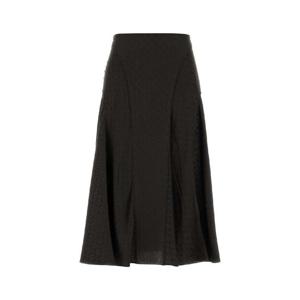 FENDI Embroidered silk skirt FQ7688AUQG F1T6H