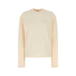 PRADA Sand cotton t-shirt 34681SOOO17KF F0354