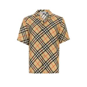 BURBERRY 프린트 실크 셔츠 8091202 B9368