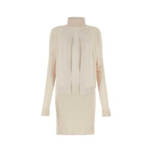 FENDI 라이트 핑크 스트레치 실크 블렌드 미니 드레스 FZDB05ANJF F084J