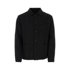 GIVENCHY 블랙 울 혼방 셔츠 BM610R15CR 001