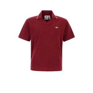 WALES BONNER X ADIDAS Tiziano red terry fabric Wales Bonner x Adidas polo shirt JW1122 CBURGU