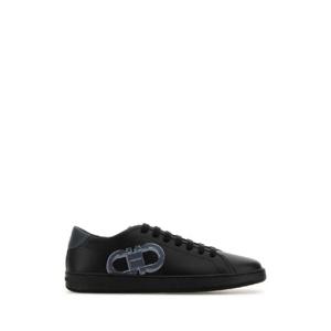 SALVATORE FERRAGAMO Black leather Brandy 1 sneakers 029835780989M NERSTR