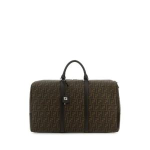 FENDI Embroidered fabric large FF Duffle travel bag 7VV162AFCB F19KW