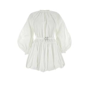 JIL SANDER 화이트 코튼 미니 드레스 J01CT0119J45002 100