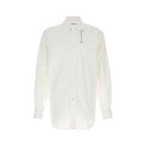 ALEXANDER MCQUEEN White poplin shirt 805524QNAAX 9000
