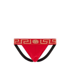 VERSACE Red stretch cotton brief AUU010171A10011 A9X2