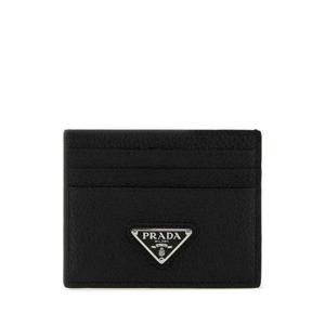 PRADA Black leather card holder 2MC0252E54 F0002