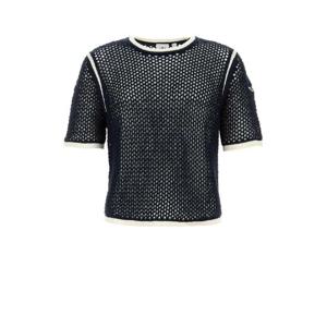 WALES BONNER X ADIDAS Navy blue crochet Wales Bonner x Adidas t shirt KA7052 NTNAVY