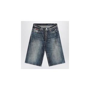 MARTINE ROSE Bermuda in denim Blu Acid 247WD07515COXIMARTI-BLU