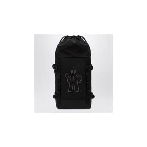 MONCLER GRENOBLE Black nylon backpack with logo 5A00002M7570XLMONGR-999