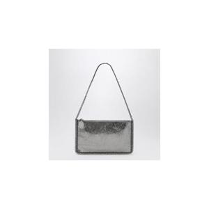 STELLA MCCARTNEY Falabella Grey Metallic Clutch Shoulder Bag 7P0076WP0587XLSTELL-1113
