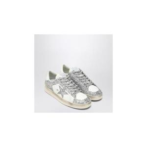 GOLDEN GOOSE Stardan white glitter silver sneaker GWF00128F002185XLGOLDE-80185