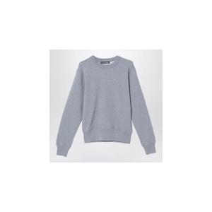 ACNE STUDIOS 작은 로고 패치가 달린 회색 스웨트셔츠 CI0173WOXHACNE-X92