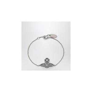 VIVIENNE WESTWOOD Platinum Orb logo bracelet 6102021S02P102-SMXLVIVWE-P102